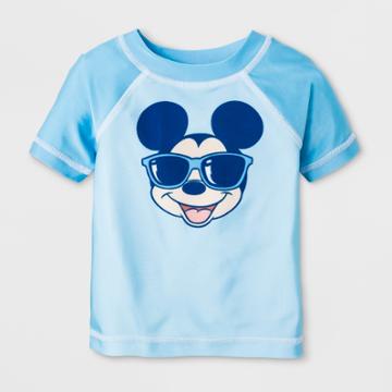 Disney Baby Boys' Mickey Mouse & Friends Rash Guard - Blue