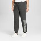 Women's Plus Size Stranger Things Hawkins Graphic Jogger Pants - Gray