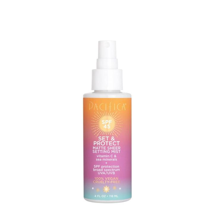 Pacifica Set & Protect Matte Sheer Setting Mist - Spf