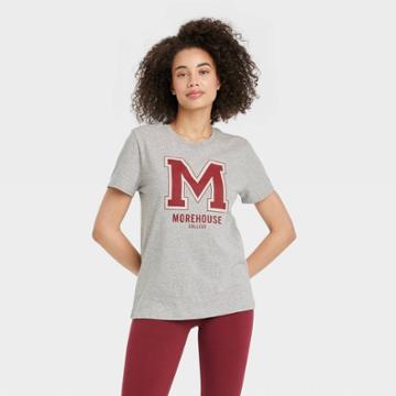 Morehouse College Maroon Tigers Women's Morehouse College Short Sleeve Graphic Boyfriend T-shirt - Gray