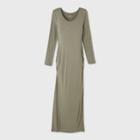 Long Sleeve Fitted Maternity Dress - Isabel Maternity By Ingrid & Isabel Light Olive Xs,