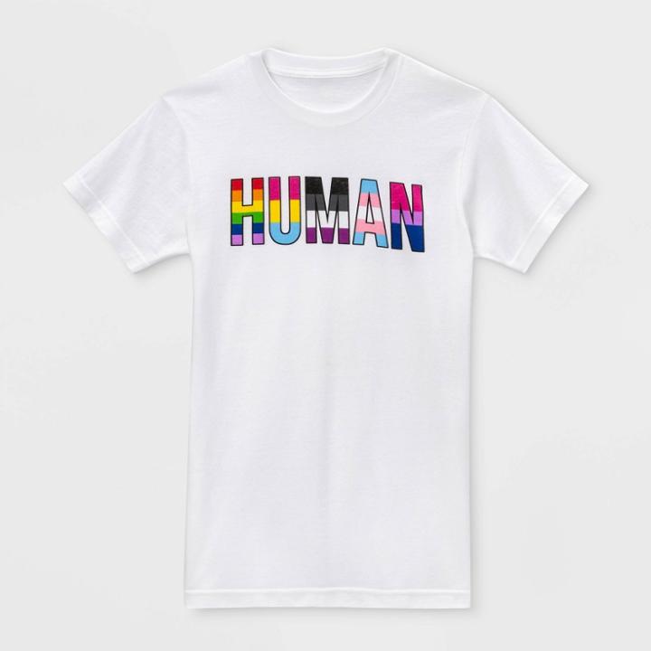Fifth Sun Pride Gender Inclusive Adult Human Graphic T-shirt - White Xs, Adult Unisex