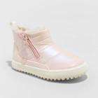 Toddler Girls' Indiana Sporty Double Zip Booties - Cat & Jack Pink