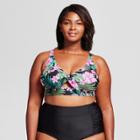 Women's Tie Front Bikini - Ava & Viv Floral Print 26w,