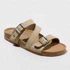 Women's Mad Love Bryanne Multi Strap Footbed Sandals - Taupe (brown)