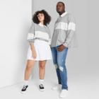 Plus Size Long Sleeve Oversized Rugby Polo T-shirt - Wild Fable Gray