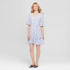 Women's Striped Asymmetrical Dress - Melonie T - Blue/white 8, Women's,