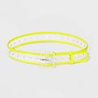 Women's Neon Trim Clear Belt - Wild Fable Yellow