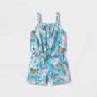 Oshkosh B'gosh Toddler Girls' Sleeveless Button-through Romper - Pink