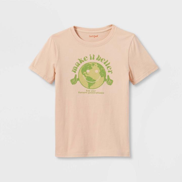 Kids' Short Sleeve Graphic T-shirt - Cat & Jack Gray
