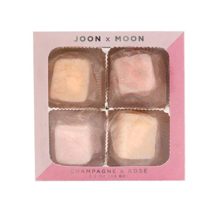 Joon X Moon Holiday Champagne & Rose Cube Body Scrub Box