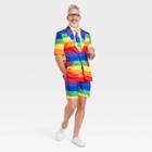 Tipsy Elves Pride Gender Inclusive Adult Rainbow Novelty Suit & Tie