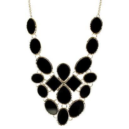 Target Women's Statement Necklace - Black/gold