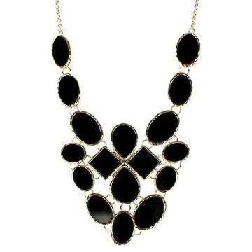 Target Women's Statement Necklace - Black/gold