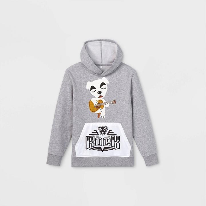Boys' Nintendo Animal Crossing Pullover Sweatshirt - Gray