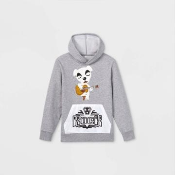 Boys' Nintendo Animal Crossing Pullover Sweatshirt - Gray