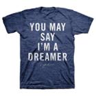 Men's John Lennon Dreamer Quote Graphic T-shirt - Navy Heather