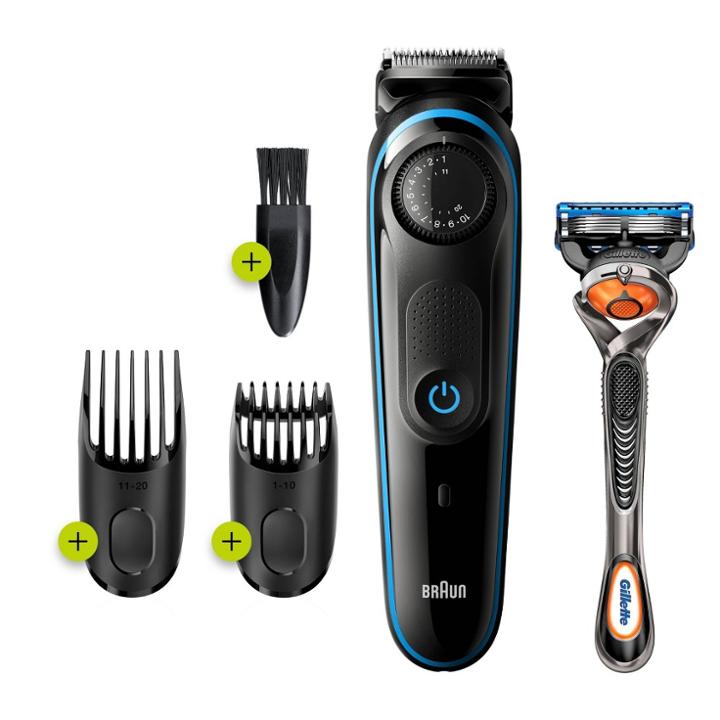 Braun Bt3240 Men's Rechargeable 39-setting Electric Beard & Hair Trimmer,