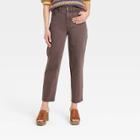Women's Super-high Rise Vintage Straight Jeans - Universal Thread Dark Brown