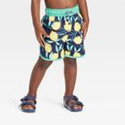 Toddler Boys' Lemon Swim Shorts - Cat & Jack Blue
