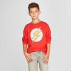 Boys' The Flash Long Sleeve Graphic T-shirt - Red