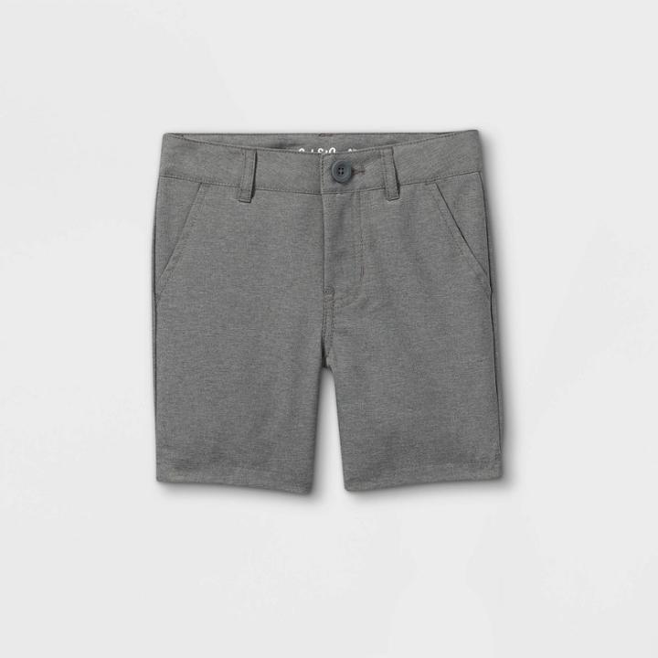 Toddler Boys' Woven Quick Dry Chino Shorts - Cat & Jack Gray