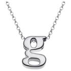 Target Women's Sterling Silver 'g' Initial Charm Pendant -