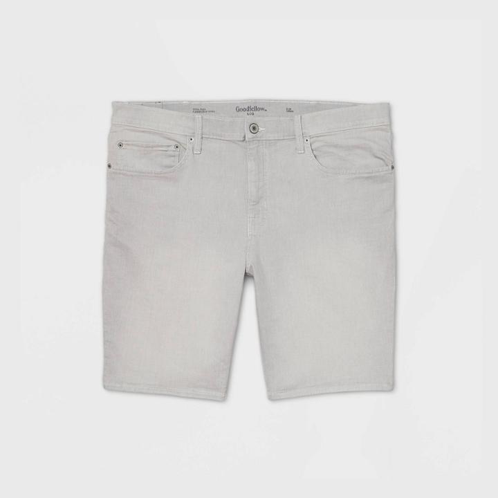 Men's Big & Tall 10.5 Slim Fit Jean Shorts - Goodfellow & Co Gray