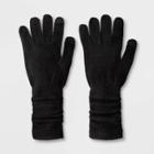 Women's Extended Knit Glove - A New Day Black One Size, Women's
