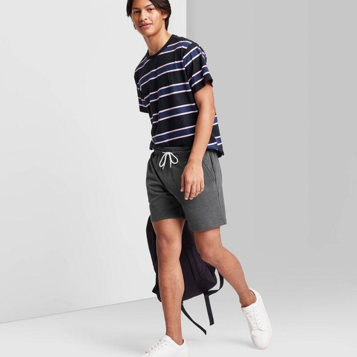 Men's Knit Shorts - Original Use Dark Gray