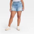 Women's High-rise Vintage Midi Jean Shorts - Universal Thread Medium Wash 17,
