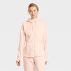 Women's Fleece Full Zip Hooded Sweatshirt - All In Motion Blush Peach