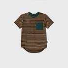Boys' Striped Short Sleeve T-shirt - Art Class Blue