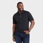 Men's Tall Short Sleeve Performance Polo Shirt - Goodfellow & Co Black