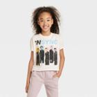Epic Rights Girls' Nysnc Short Sleeve Cropped Graphic T-shirt - Ivory