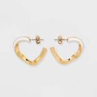 Twisted Hoop Earrings - A New Day White