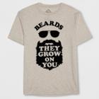 Well Worn Men's Short Sleeve Grow On You Graphic T-shirt - Heather Oatmeal