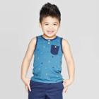 Toddler Boys' Jersey Summer Icon Print Tank Top - Cat & Jack Blue