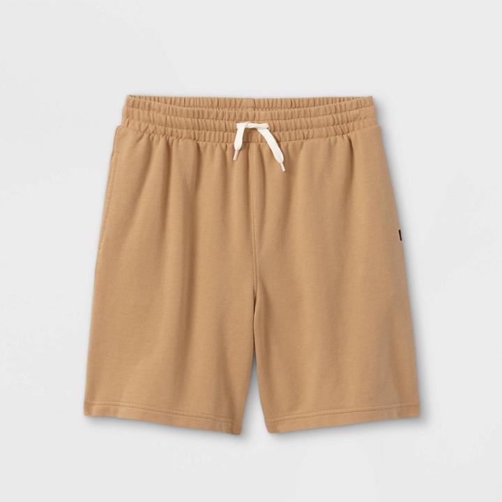 Boys' Mineral Wash Knit Pull-on Shorts - Art Class Tan