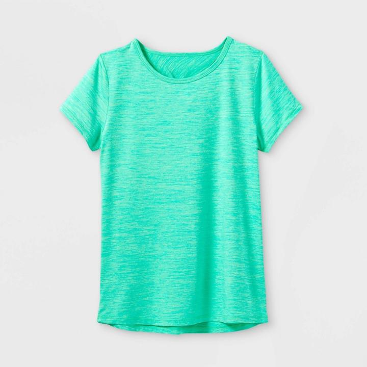 Girls' Short Sleeve Twist-back Studio T-shirt - All In Motion Green