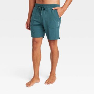 Pair Of Thieves Men's Super Soft Lounge Pajama Shorts - Dark Teal Blue