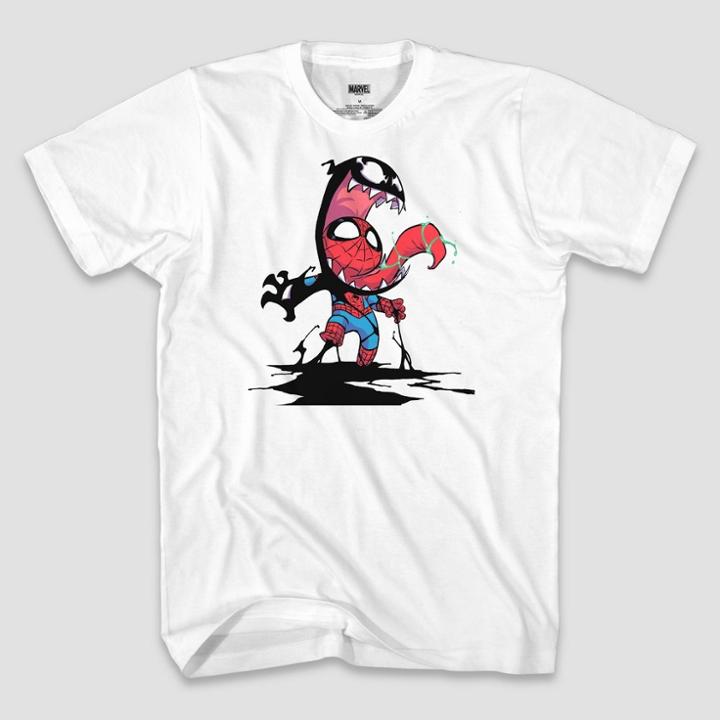 Men's Marvel Team-up Short Sleeve Graphic T-shirt - White
