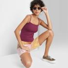 Women's Cropped Cami - Wild Fable Plum