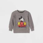 Disney Toddler Boys' Mickey Mouse Limited Edition Fleece Pullover Sweatshirt - Gray