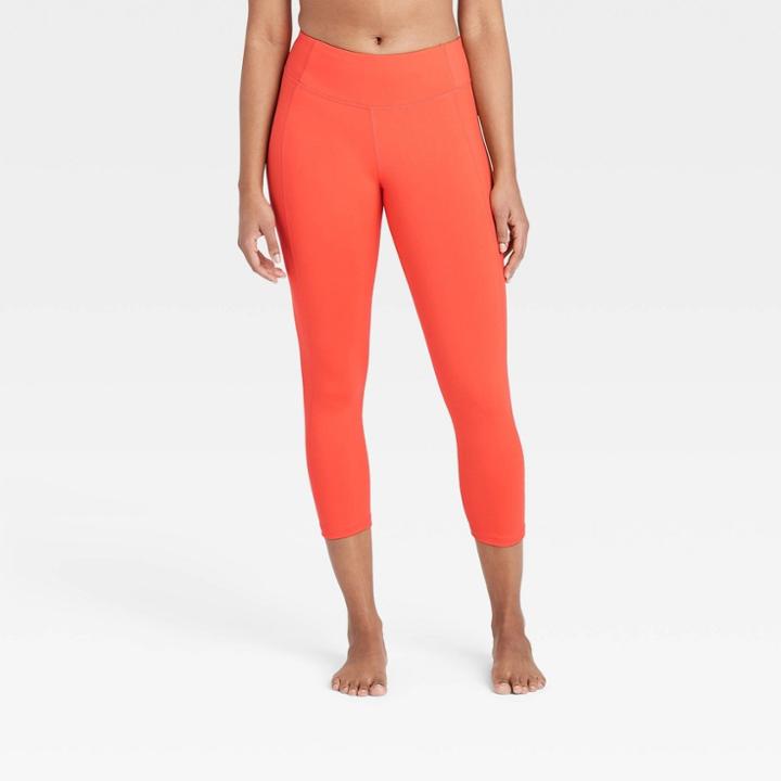 Women's Simplicity Mid-rise Capri Leggings 20 - All In Motion Coral