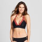 Sunn Lab Swim Sunn Lab Women's Color Block Wrap Bikini Top - Amber/black D/dd Cup, Brown