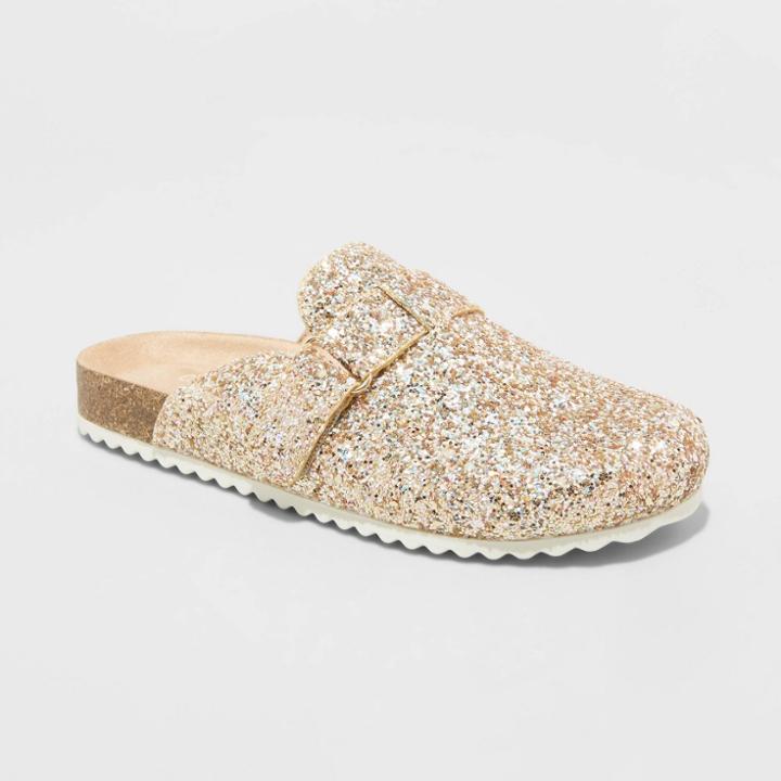 Girls' Perry Slip-on Footbed Sandals - Cat & Jack Gold
