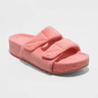Women's Remi Platform Slide Sandals - A New Day Coral Orange