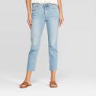 Target Women's Relaxed Fit High-rise Cropped Straight Jeans - Universal Thread Light Wash