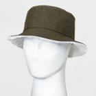 Men's Sherpa Bucket Hat - Original Use Olive Green M/l, Green/green